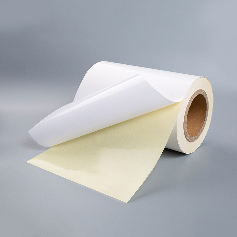 Papel semibrilhante com liner removível amarelo